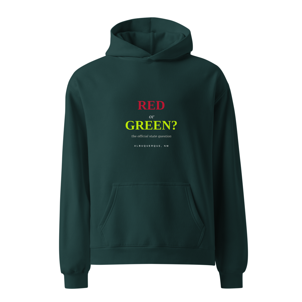 Hoodie Pine Green front