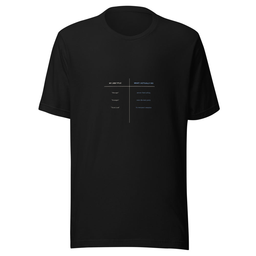 T-Shirt Black front