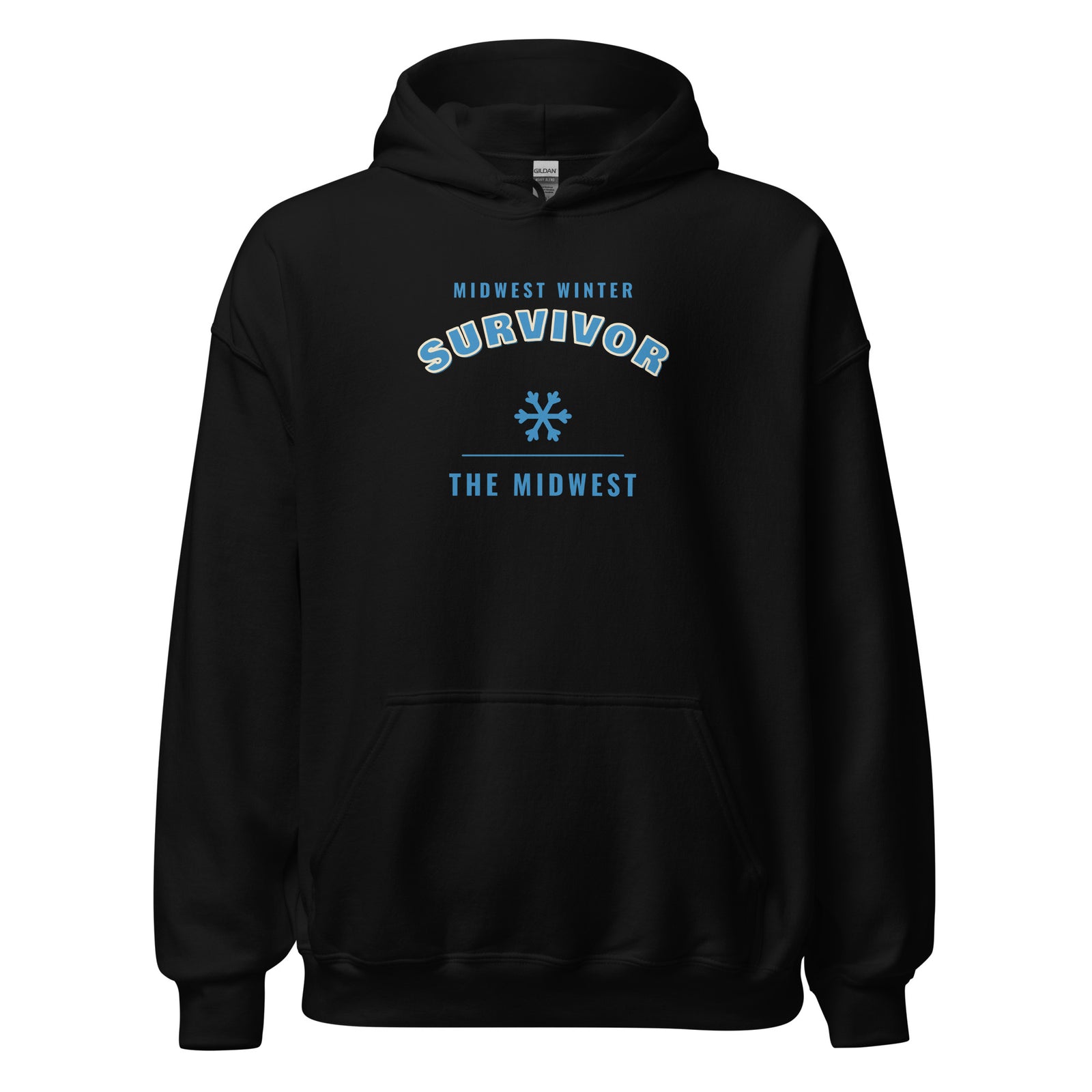Midwest Winter Survivor – Hoodie – Black