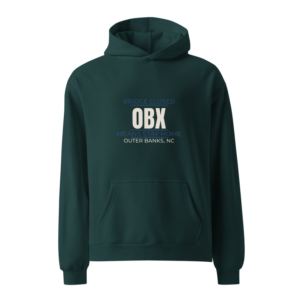 Hoodie Pine Green front