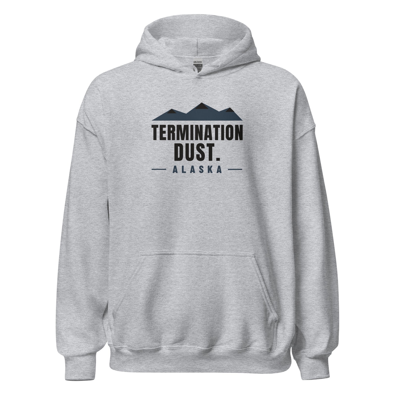 Alaska Termination Dust. – Hoodie – Heather Grey