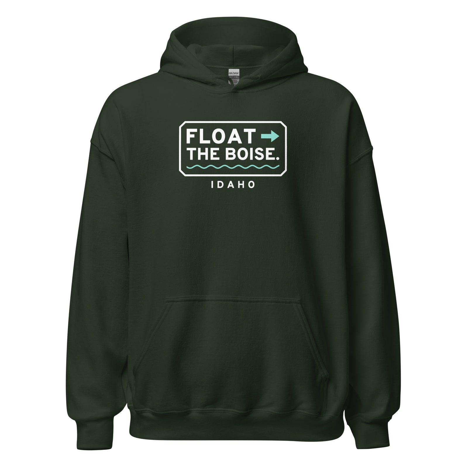 Idaho Float The Boise. – Hoodie – Forest