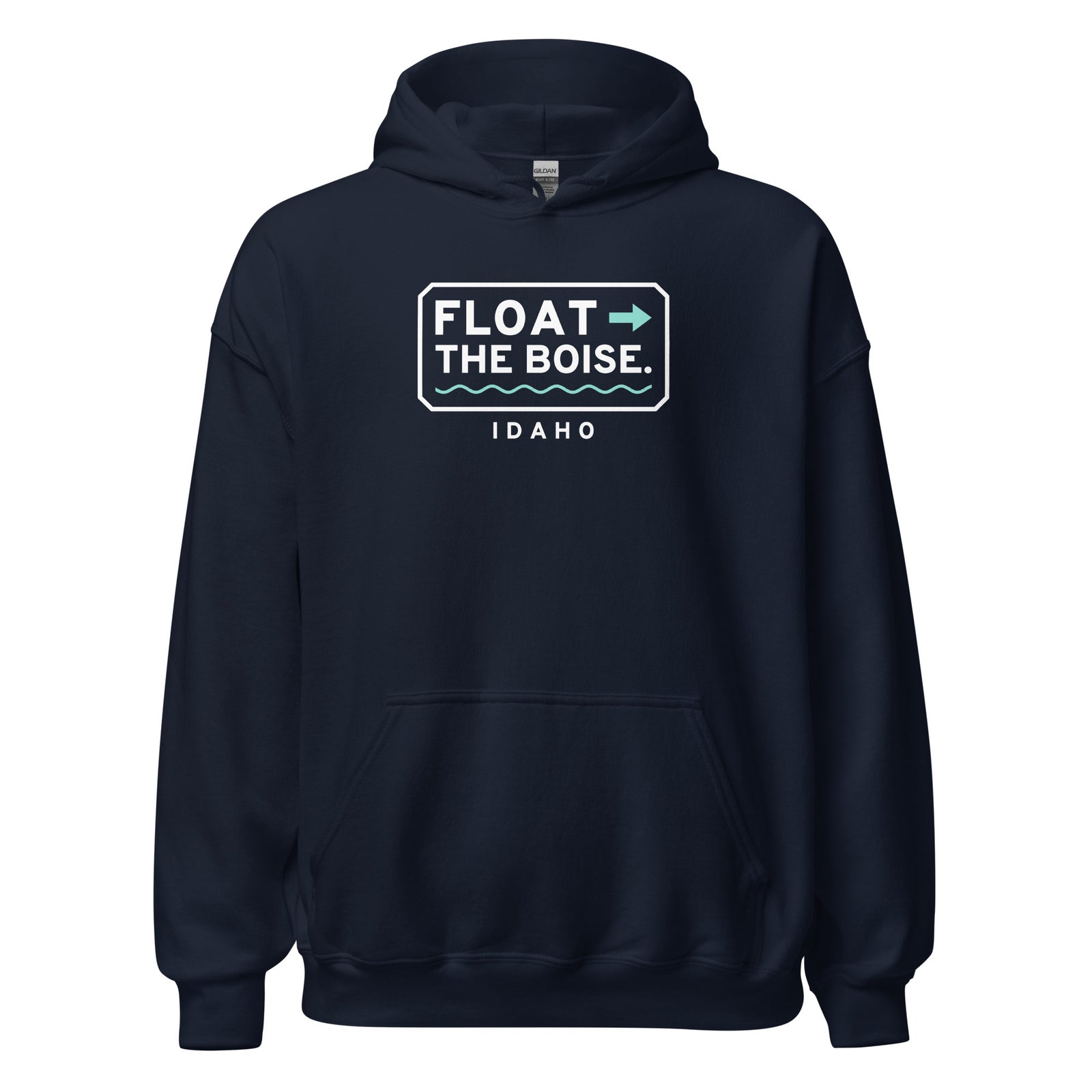 Idaho Float The Boise. – Hoodie – Navy