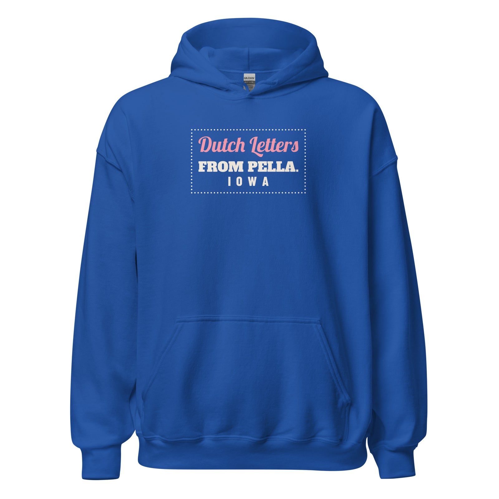 Iowa Dutch Letters From Pella. – Hoodie – Royal
