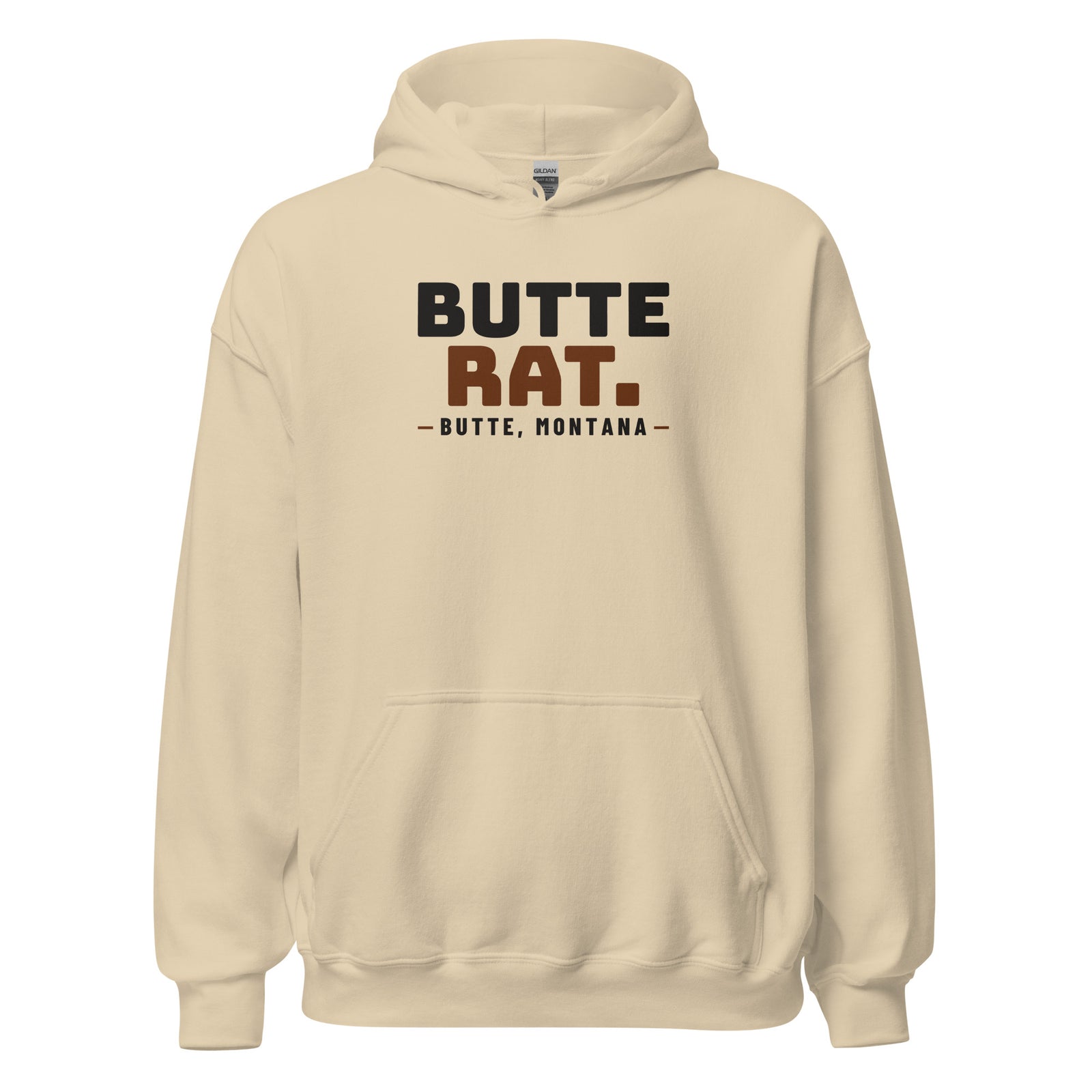 Montana Butte Rat. – Hoodie – Sand
