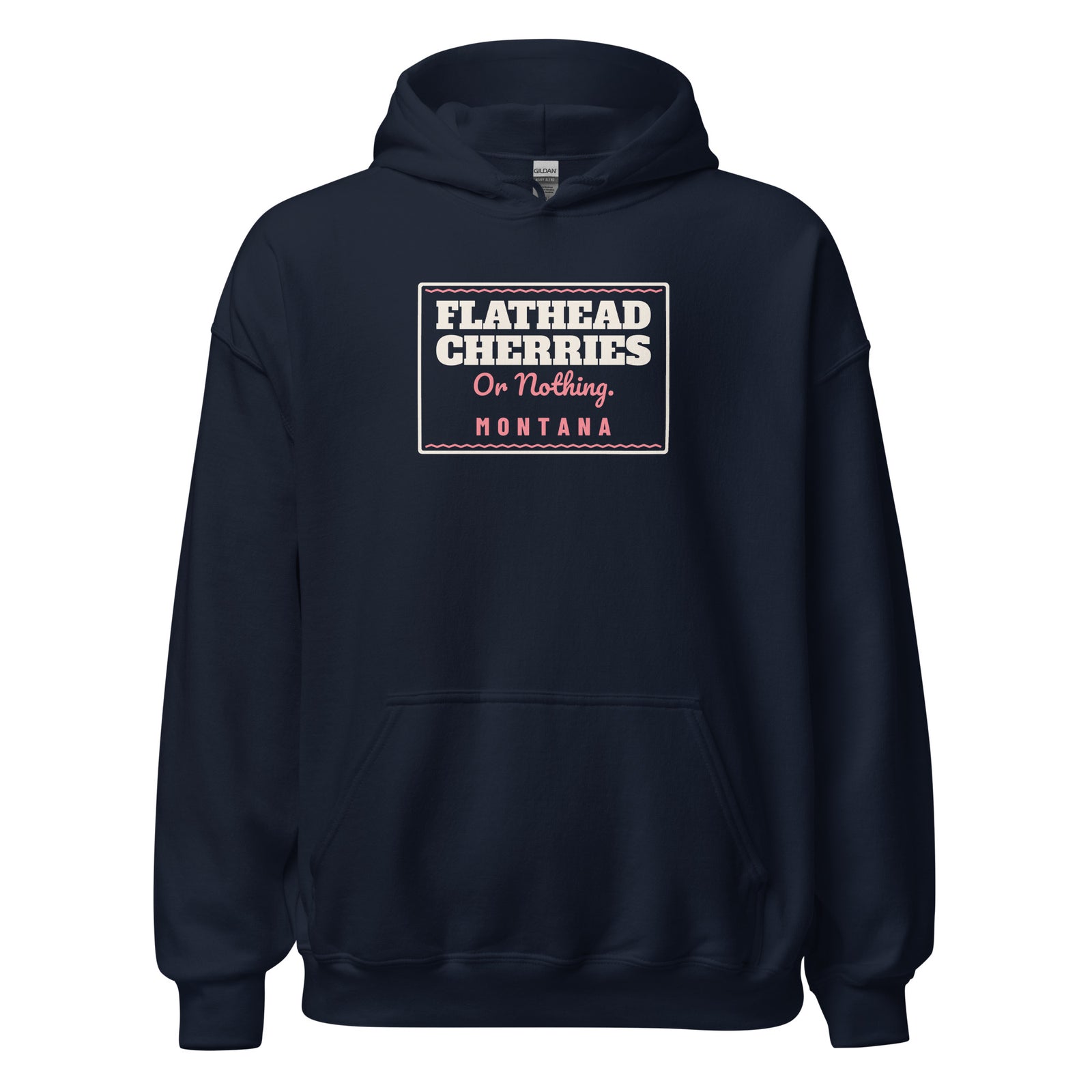 Montana Flathead Cherries Or Nothing. – Hoodie – Navy