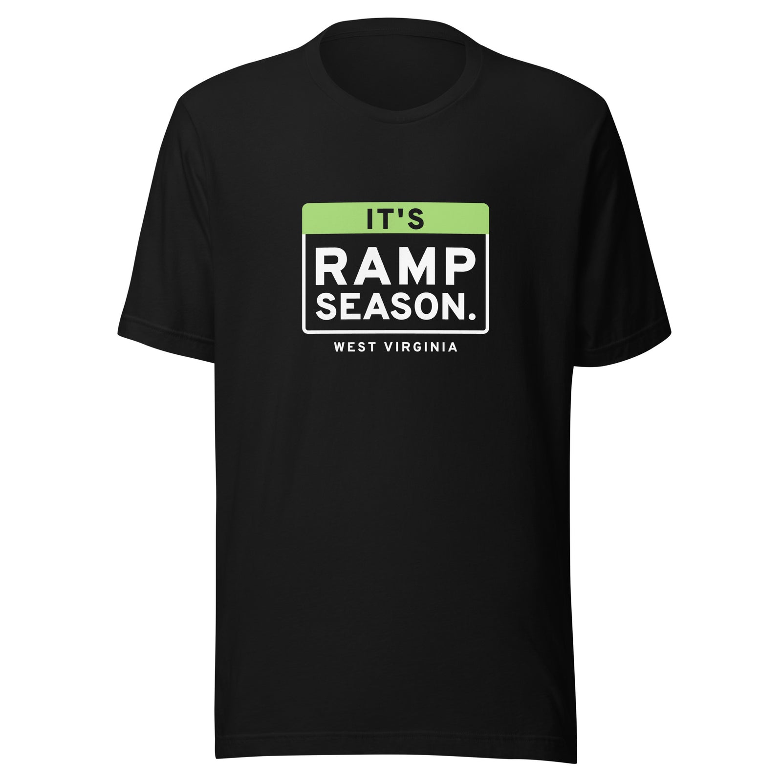 West Virginia It's Ramp Season. – Tee – Black