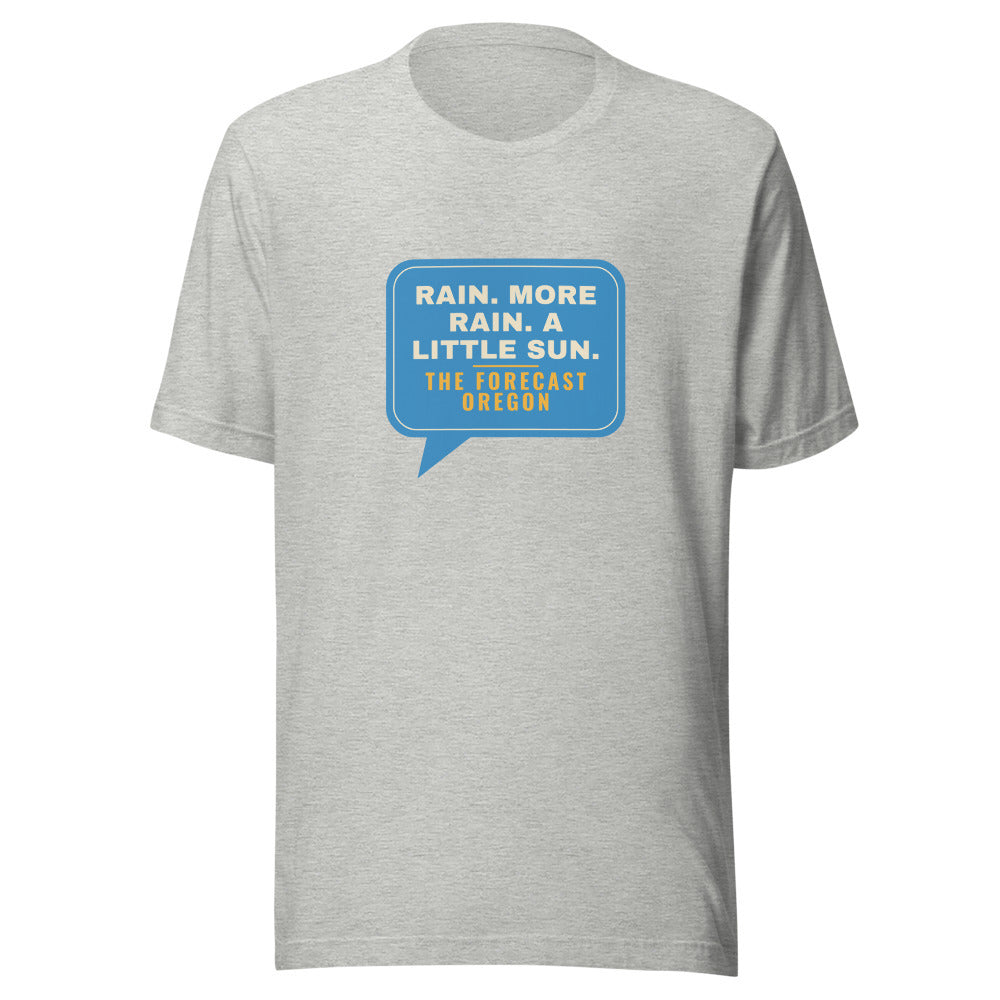 Oregon Rain More Rain A Little Sun – Tee – Heather Grey