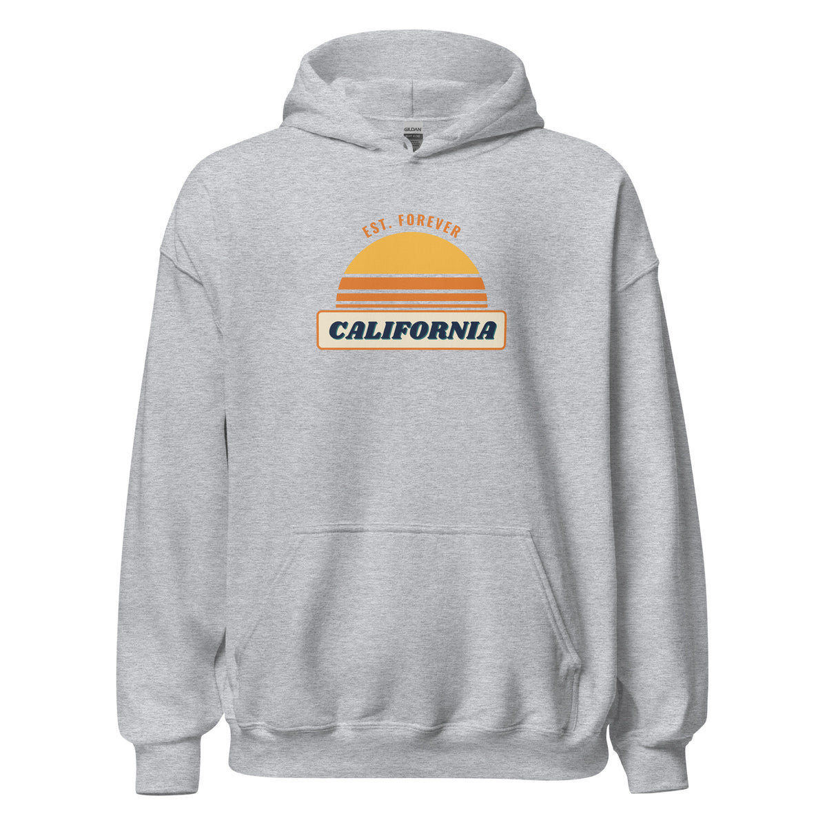 California Est. Forever – Hoodie – Heather Grey