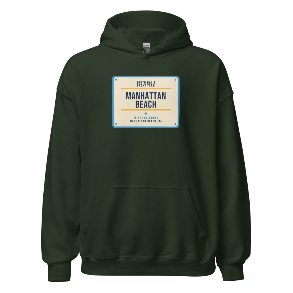 Manhattan Beach South Bay's Front Yard El Porto Knows – Hoodie – Forest