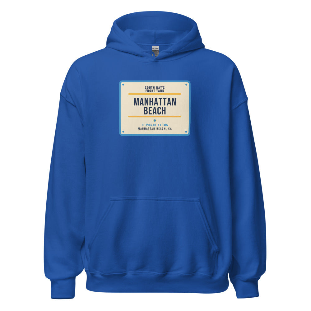 Manhattan Beach South Bay's Front Yard El Porto Knows – Hoodie – Royal