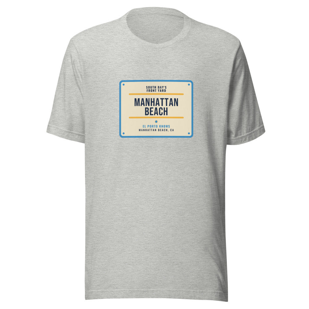 Manhattan Beach South Bay's Front Yard El Porto Knows – Tee – Heather Grey