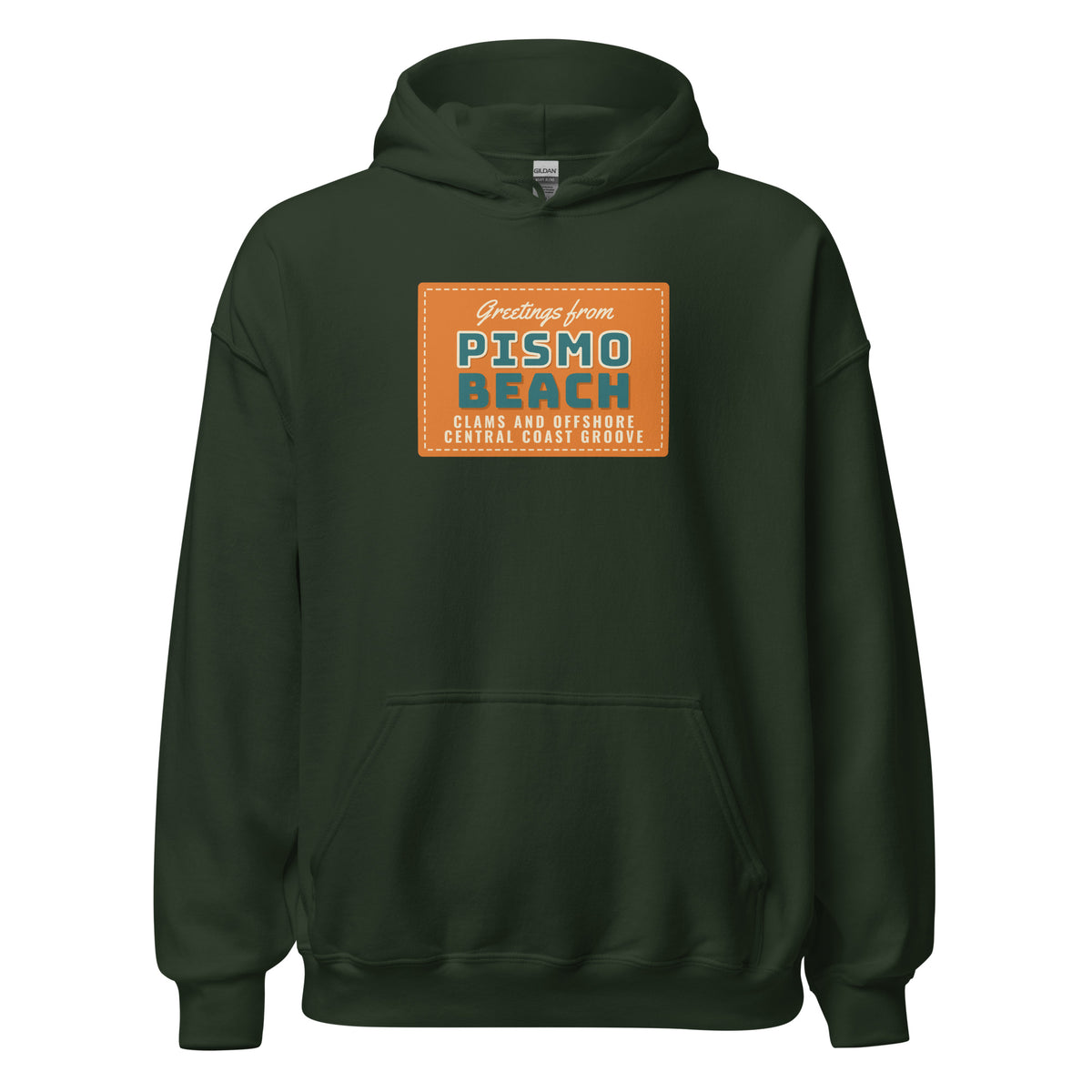 Pismo Beach Clams and Offshore Central Coast Groove – Hoodie – Forest