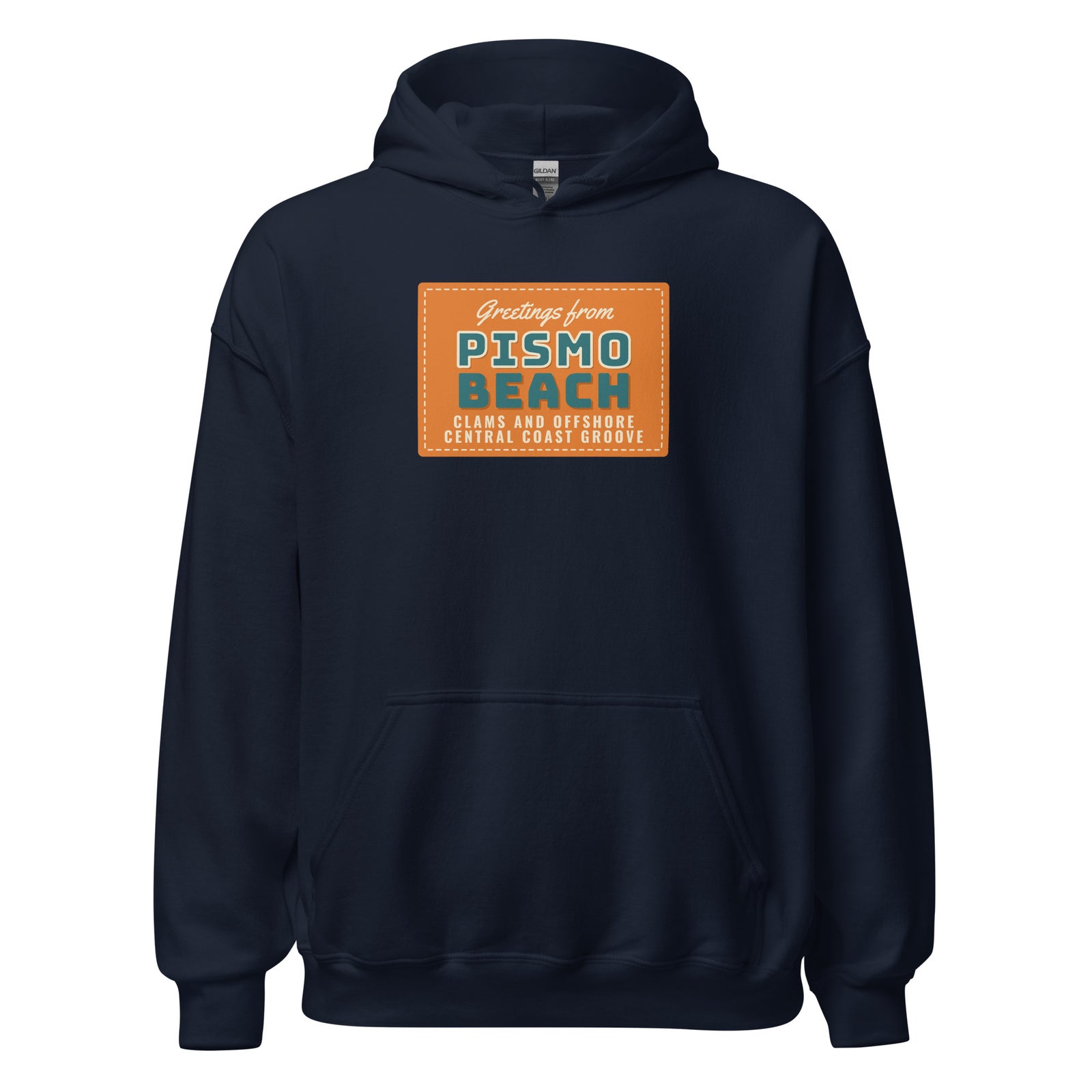 Pismo Beach Clams and Offshore Central Coast Groove – Hoodie – Navy