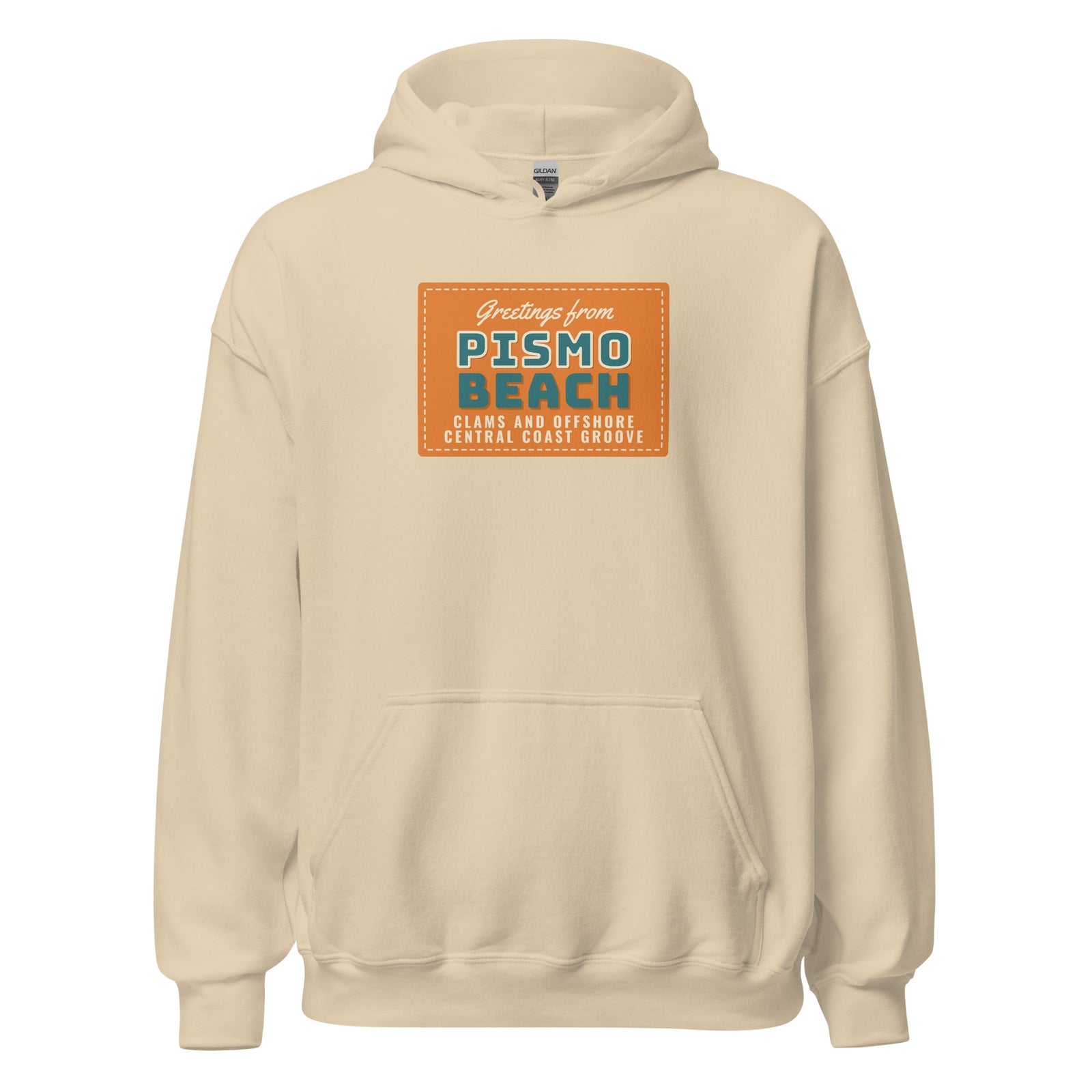 Pismo Beach Clams and Offshore Central Coast Groove – Hoodie – Sand