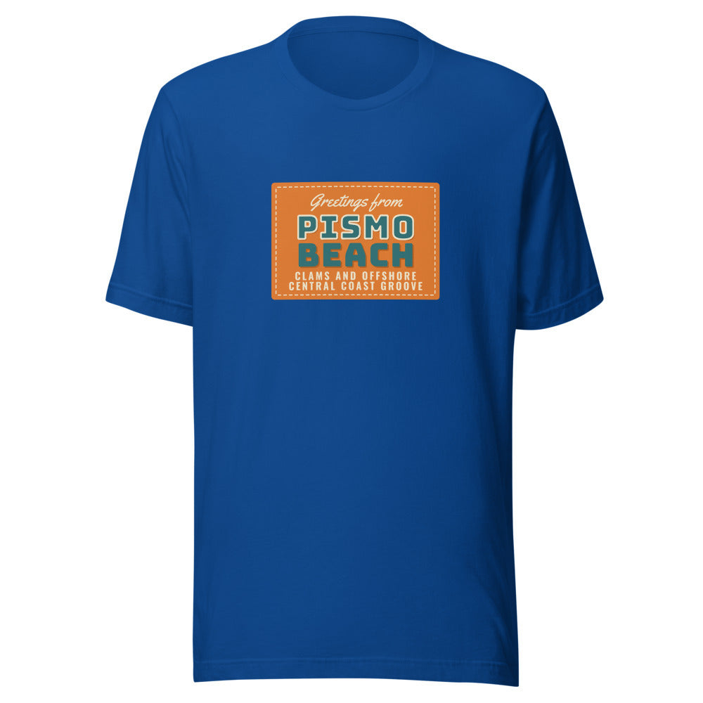 Pismo Beach Clams and Offshore Central Coast Groove – Tee – Royal