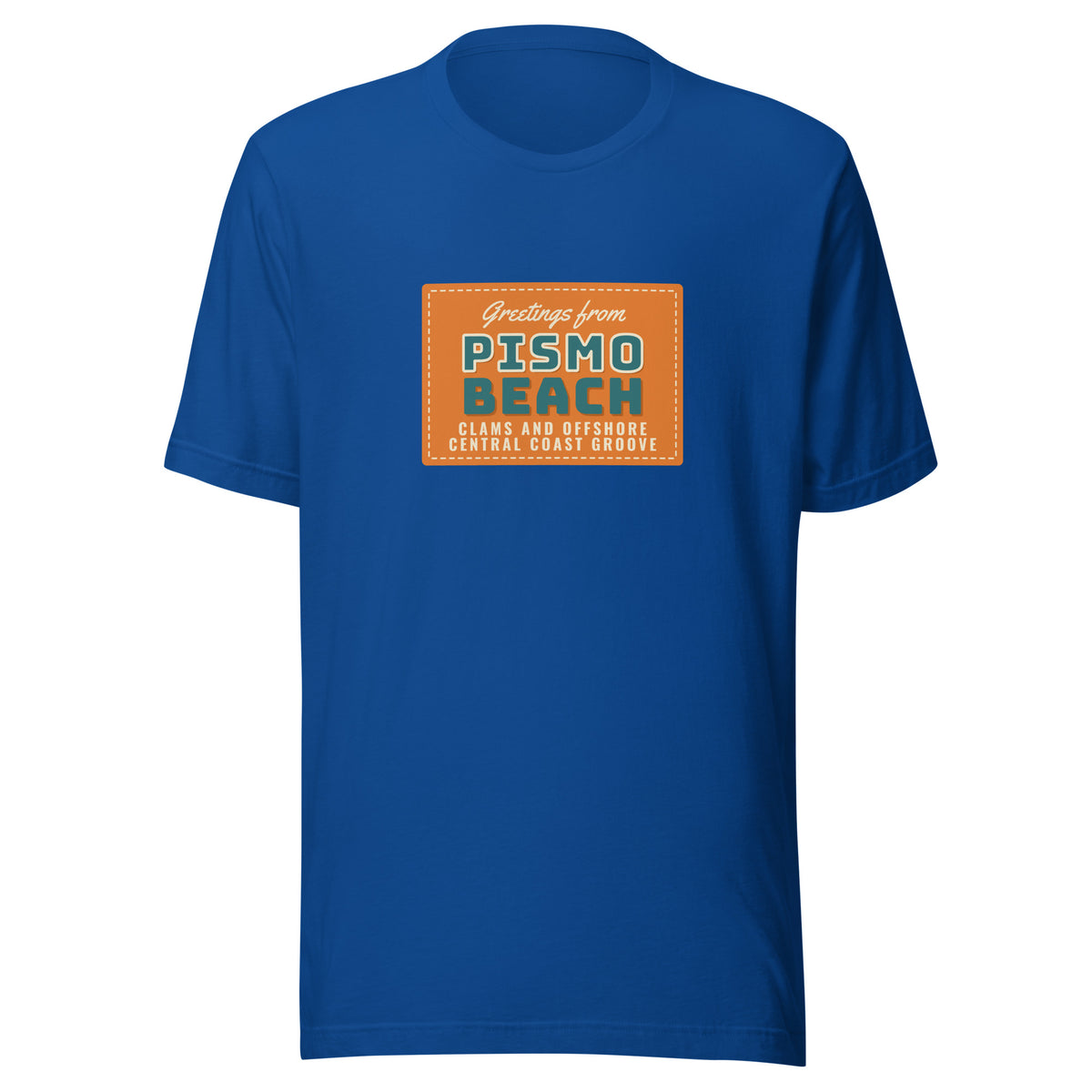 Pismo Beach Clams and Offshore Central Coast Groove – Tee – Royal