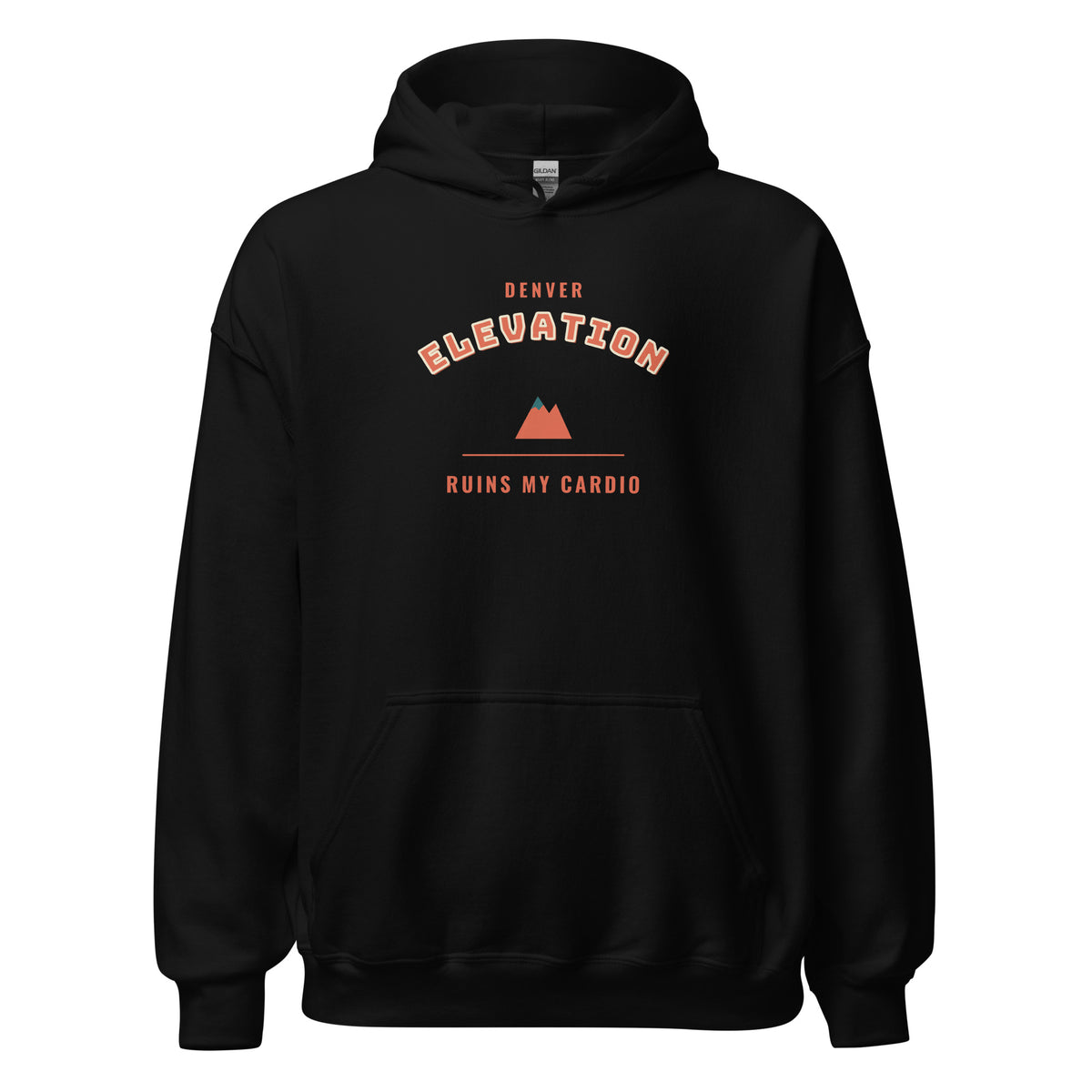 Denver Elevation Ruins My Cardio – Hoodie – Black