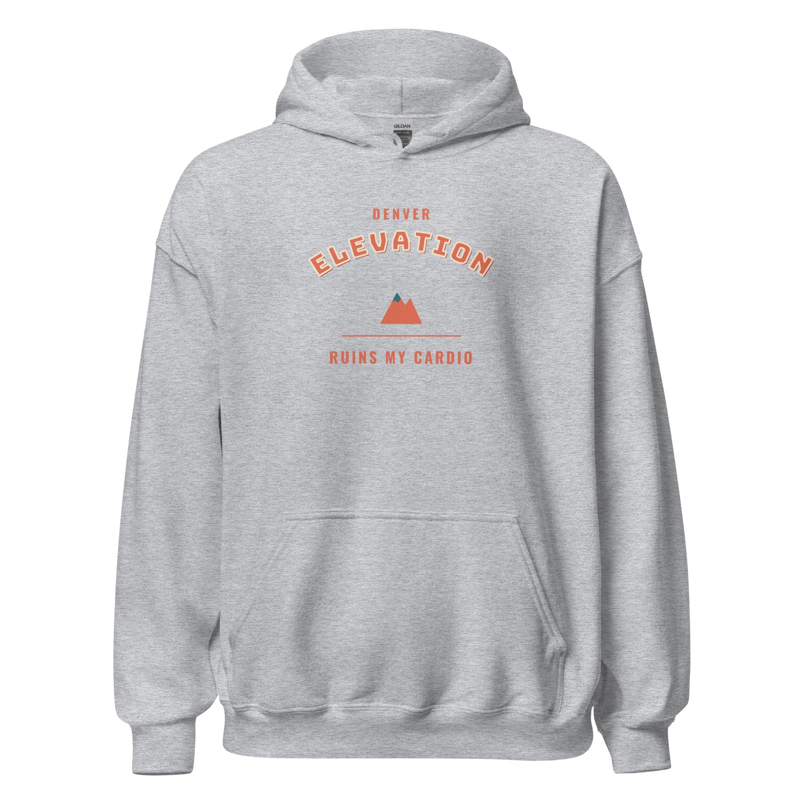 Denver Elevation Ruins My Cardio – Hoodie – Black