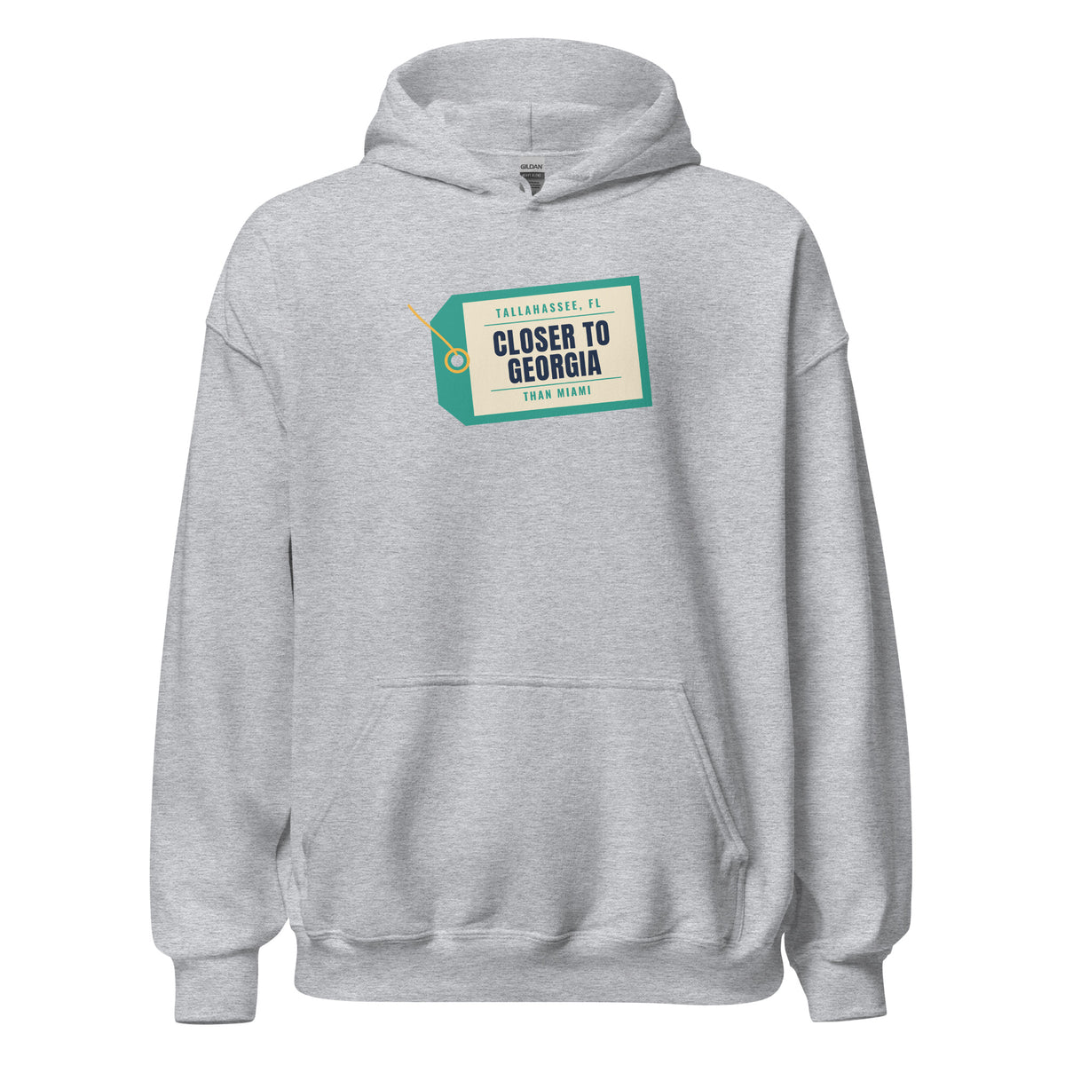 Tallahassee Closer To Georgia Than Miami – Hoodie – Heather Grey