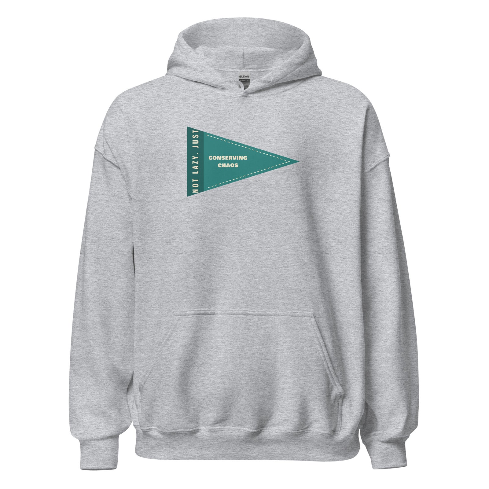 Not Lazy Conserving Chaos – Hoodie – Black