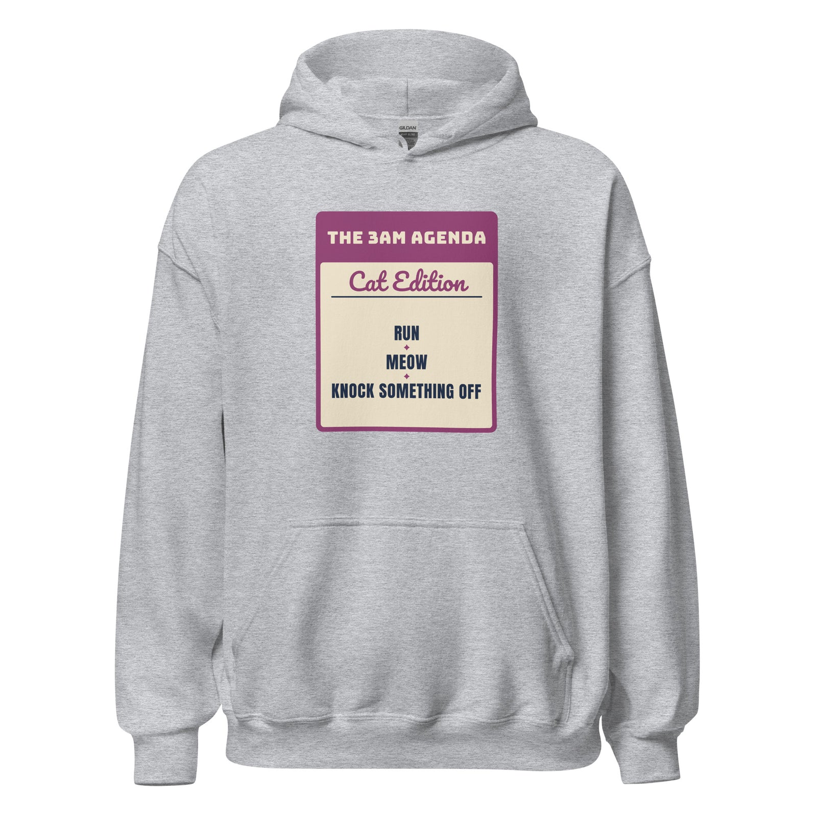 Knock Something Off The 3AM Agenda – Hoodie – Black
