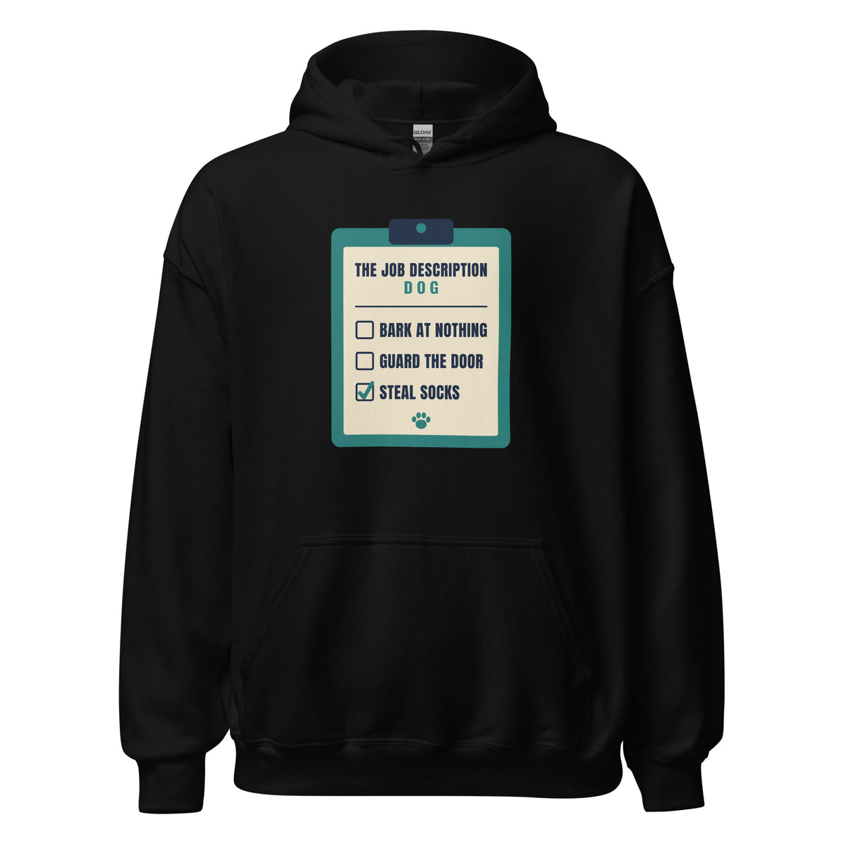 The Job Description Bark At Nothing – Hoodie – Black