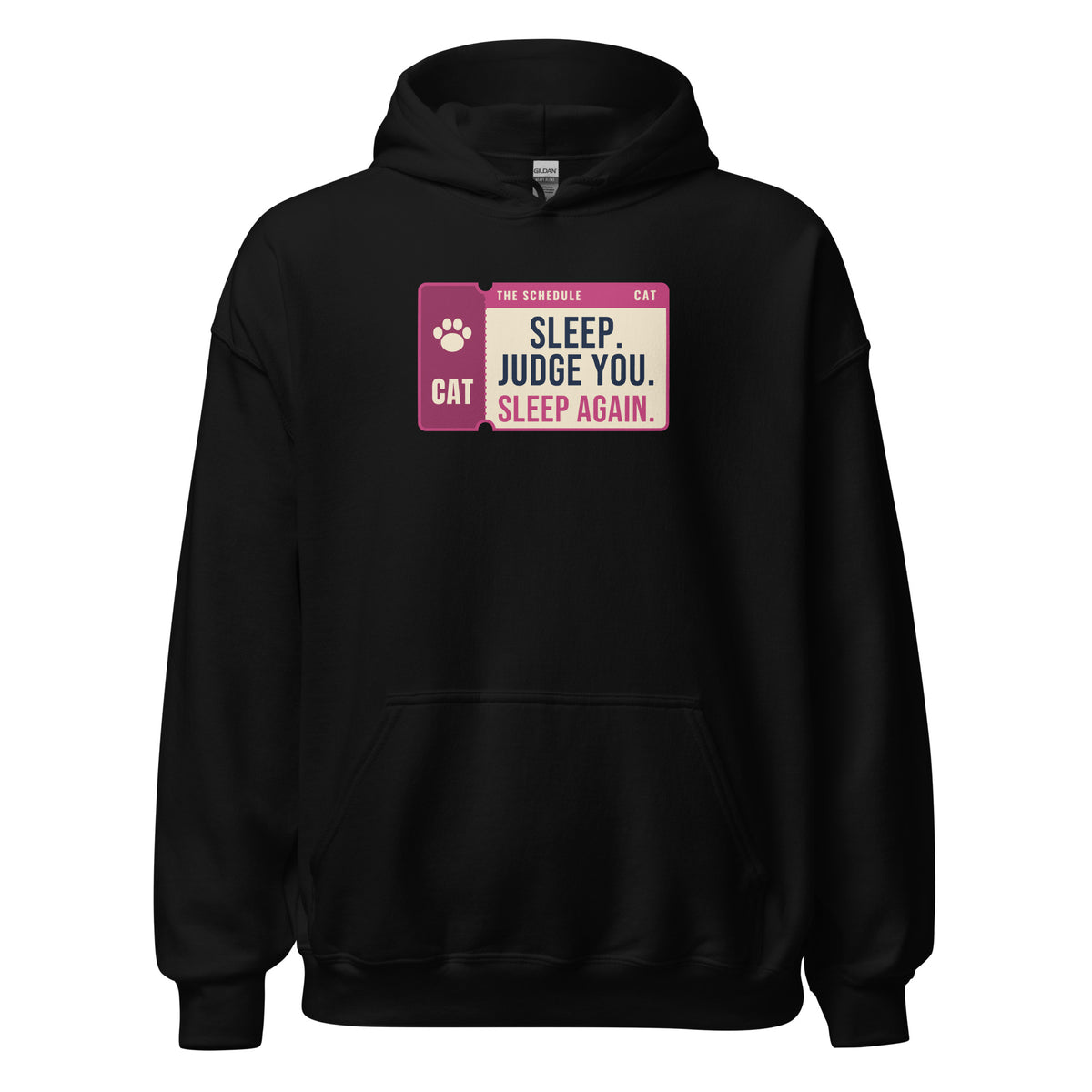 The Schedule Sleep Again – Hoodie – Black