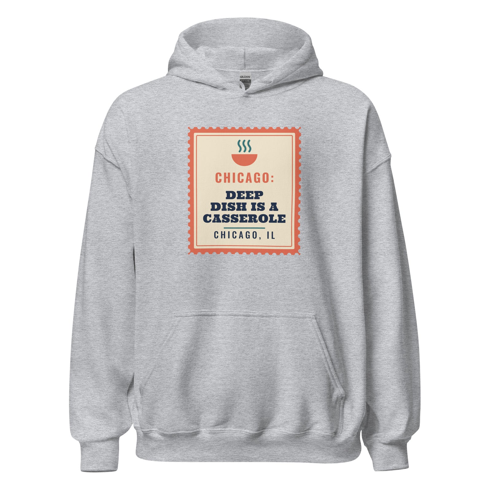 Chicago: Deep Dish Is a Casserole – Hoodie – Black