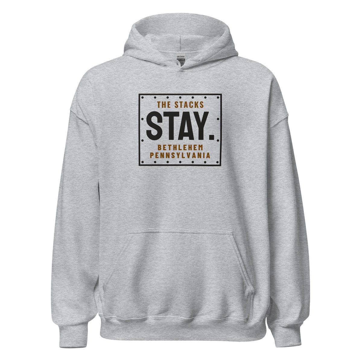 Bethlehem The Stacks Stay. – Hoodie – Heather Grey