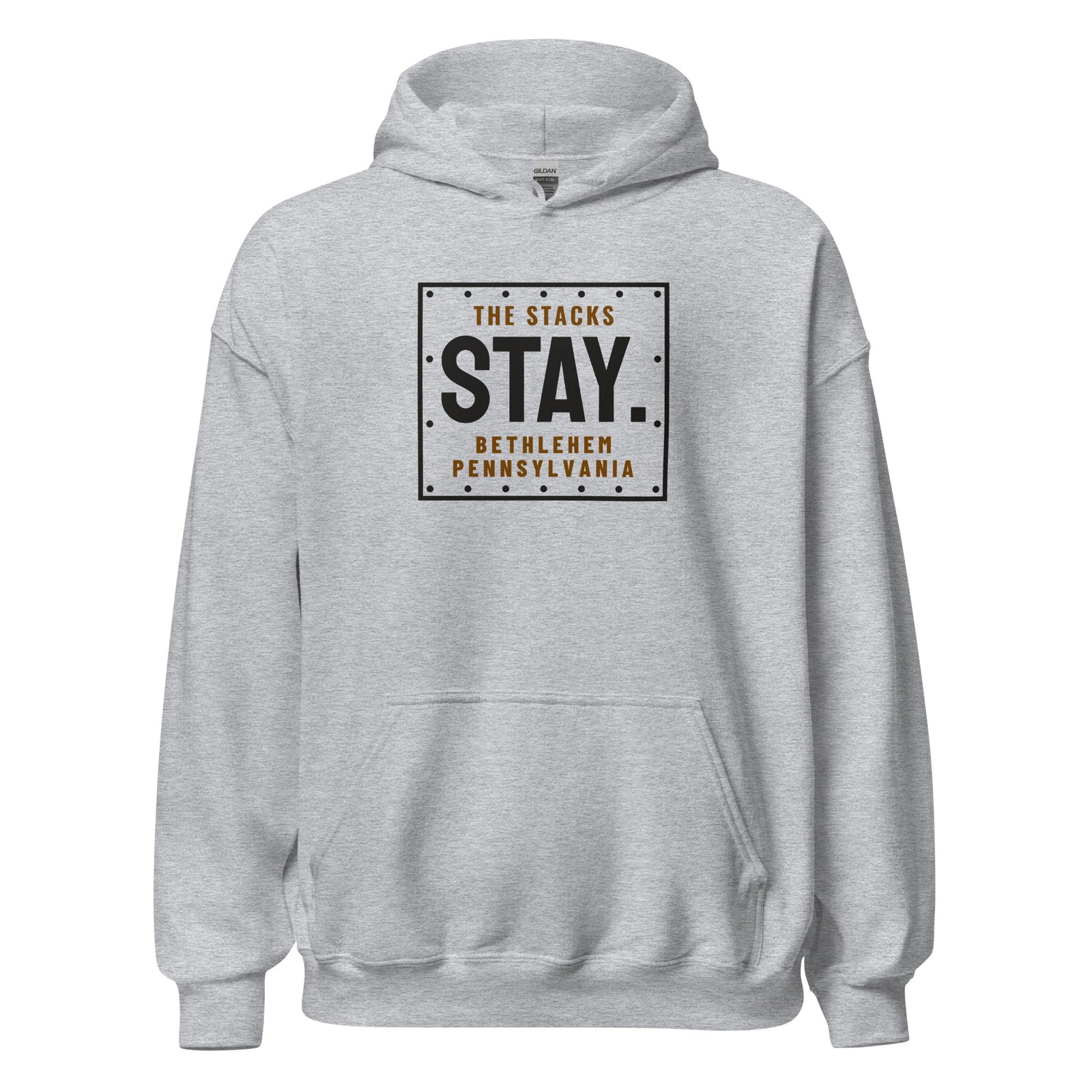 Bethlehem The Stacks Stay. – Hoodie – Heather Grey