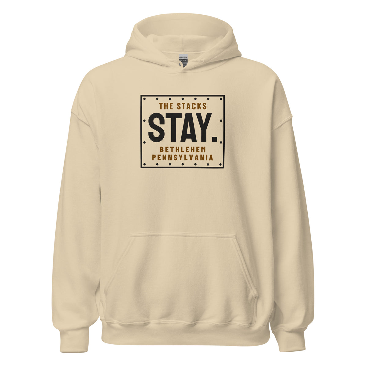 Bethlehem The Stacks Stay. – Hoodie – Sand