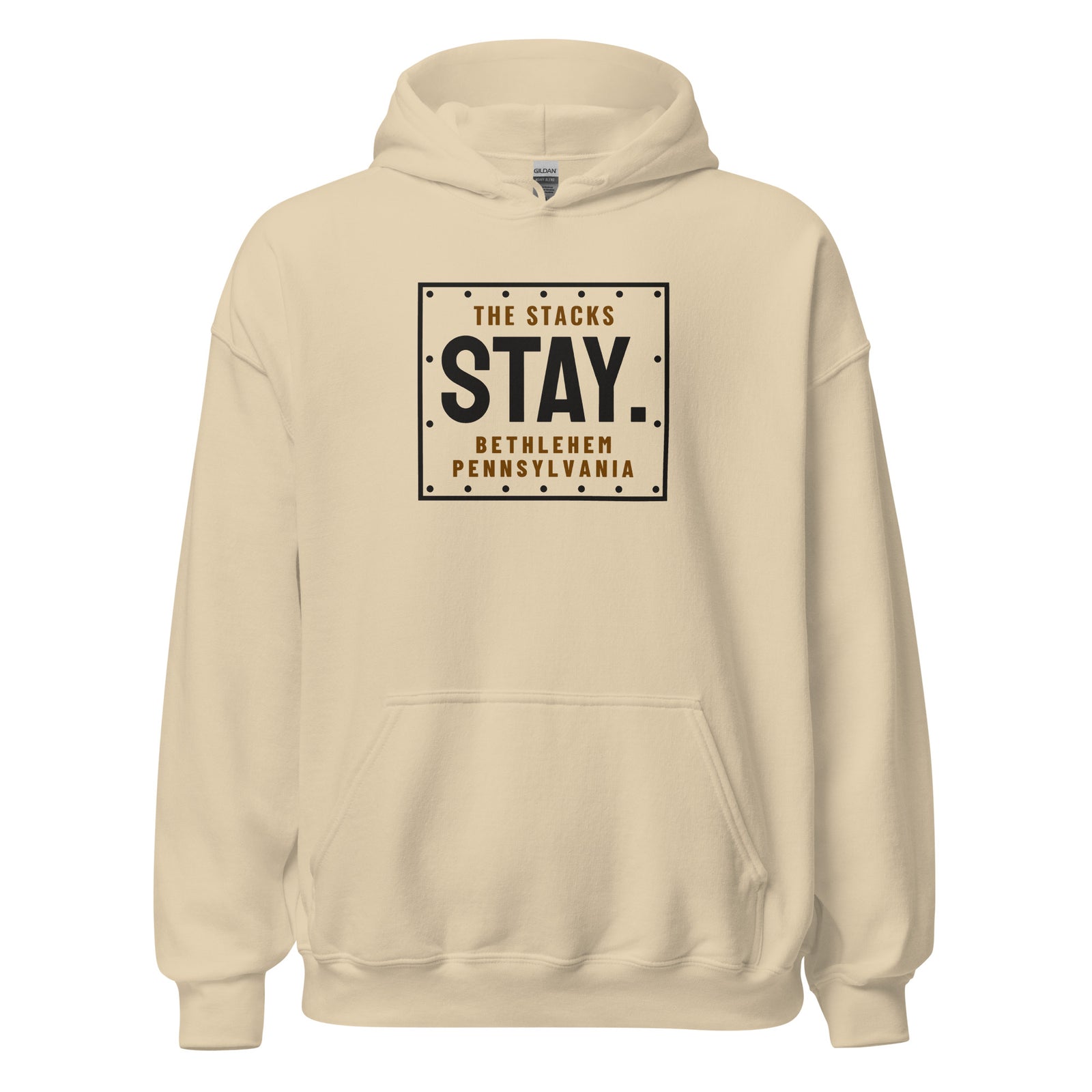 Bethlehem The Stacks Stay. – Hoodie – Sand