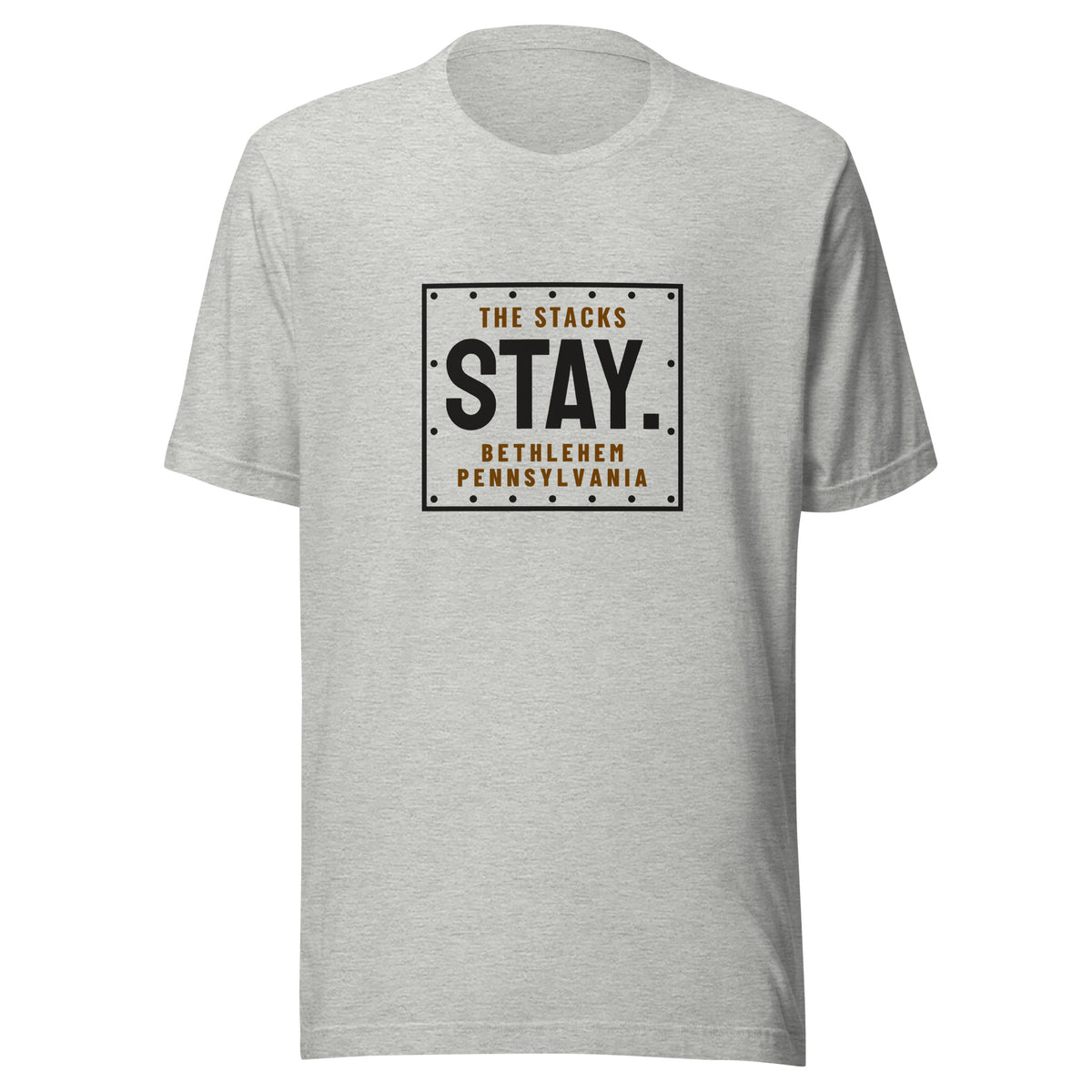 Bethlehem The Stacks Stay. – Tee – Heather Grey