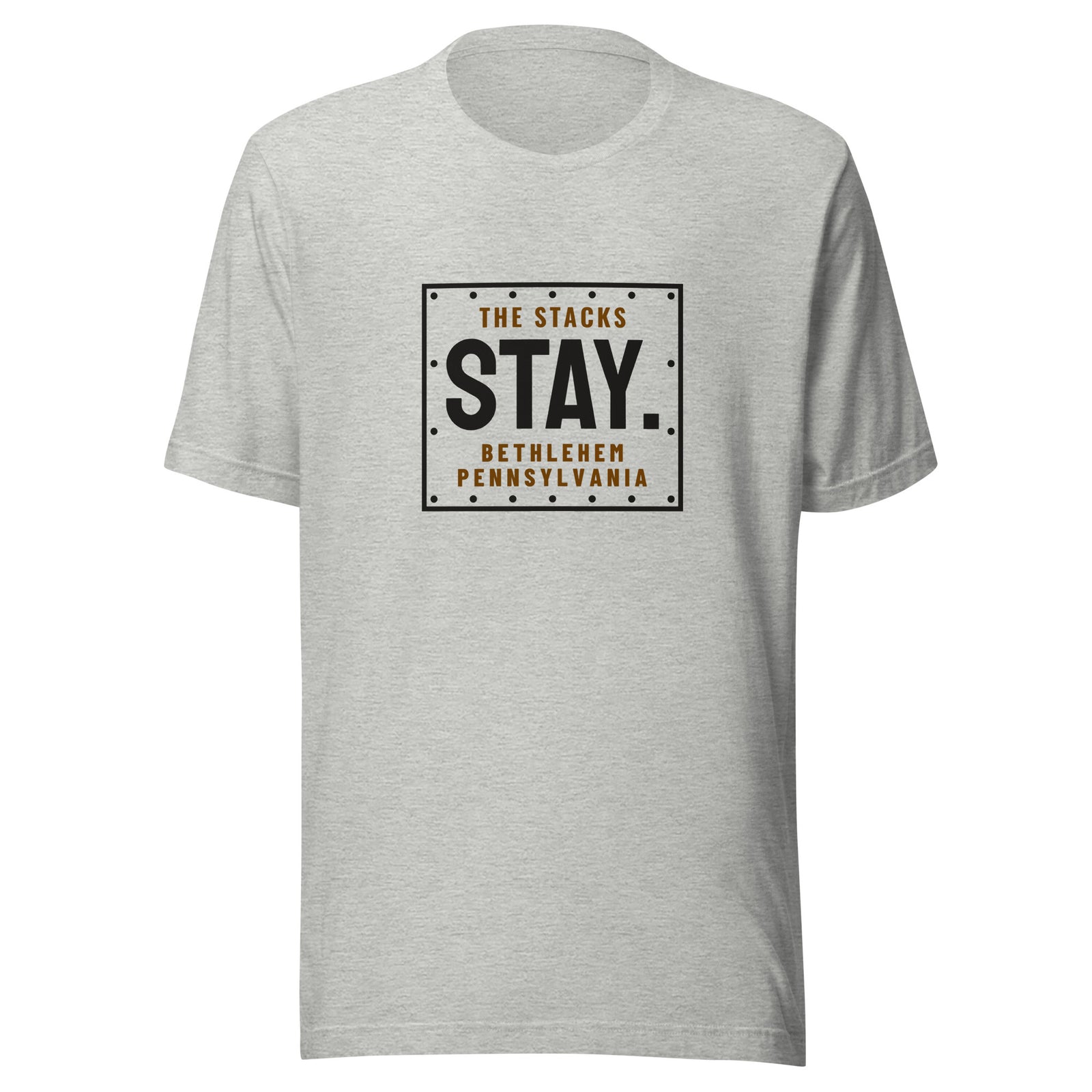 Bethlehem The Stacks Stay. – Tee – Heather Grey
