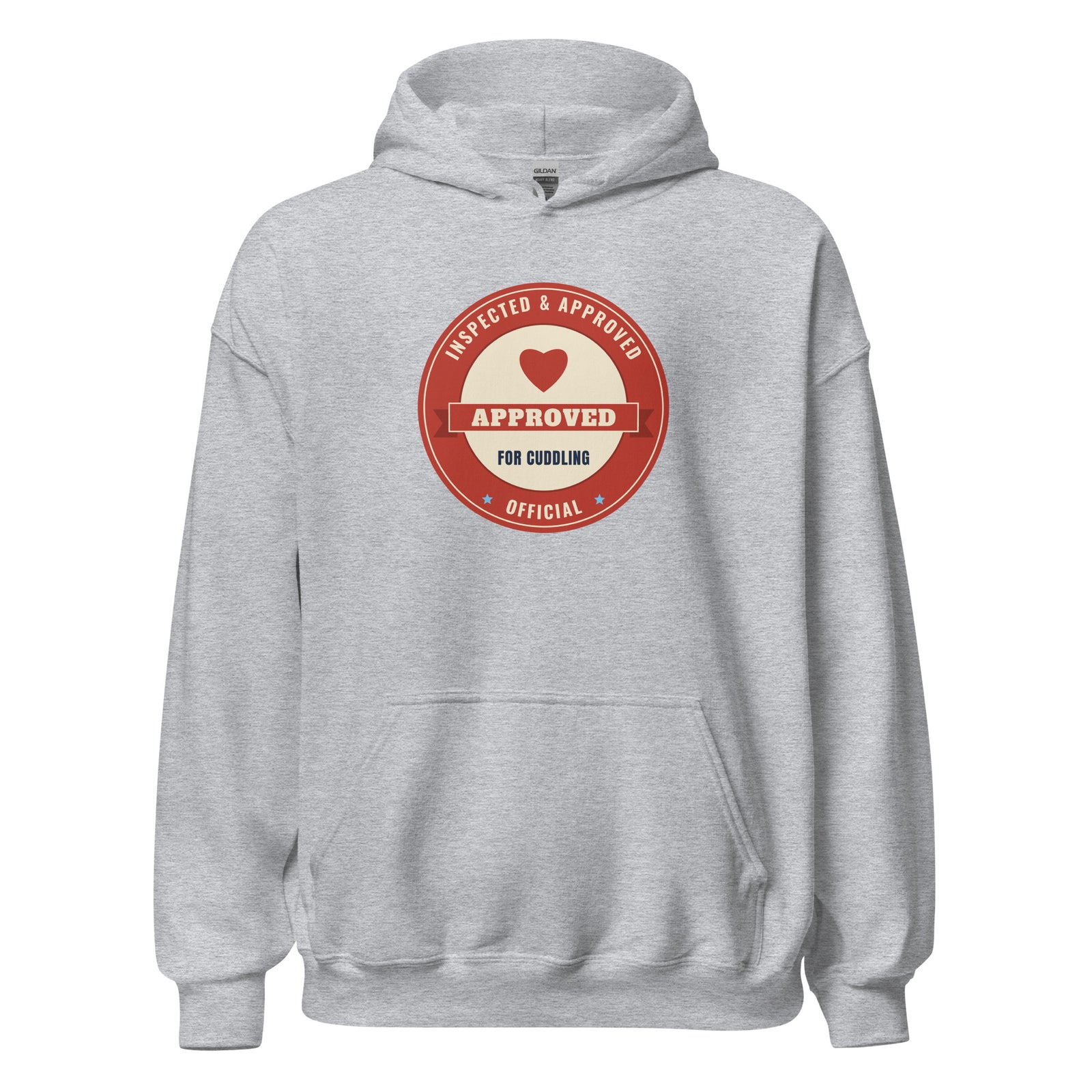 Inspected & Approved for Cuddling – Hoodie – Black