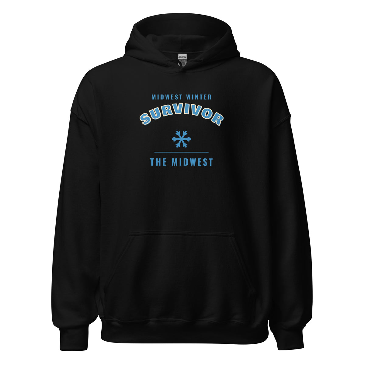 Midwest Winter Survivor – Hoodie – Black