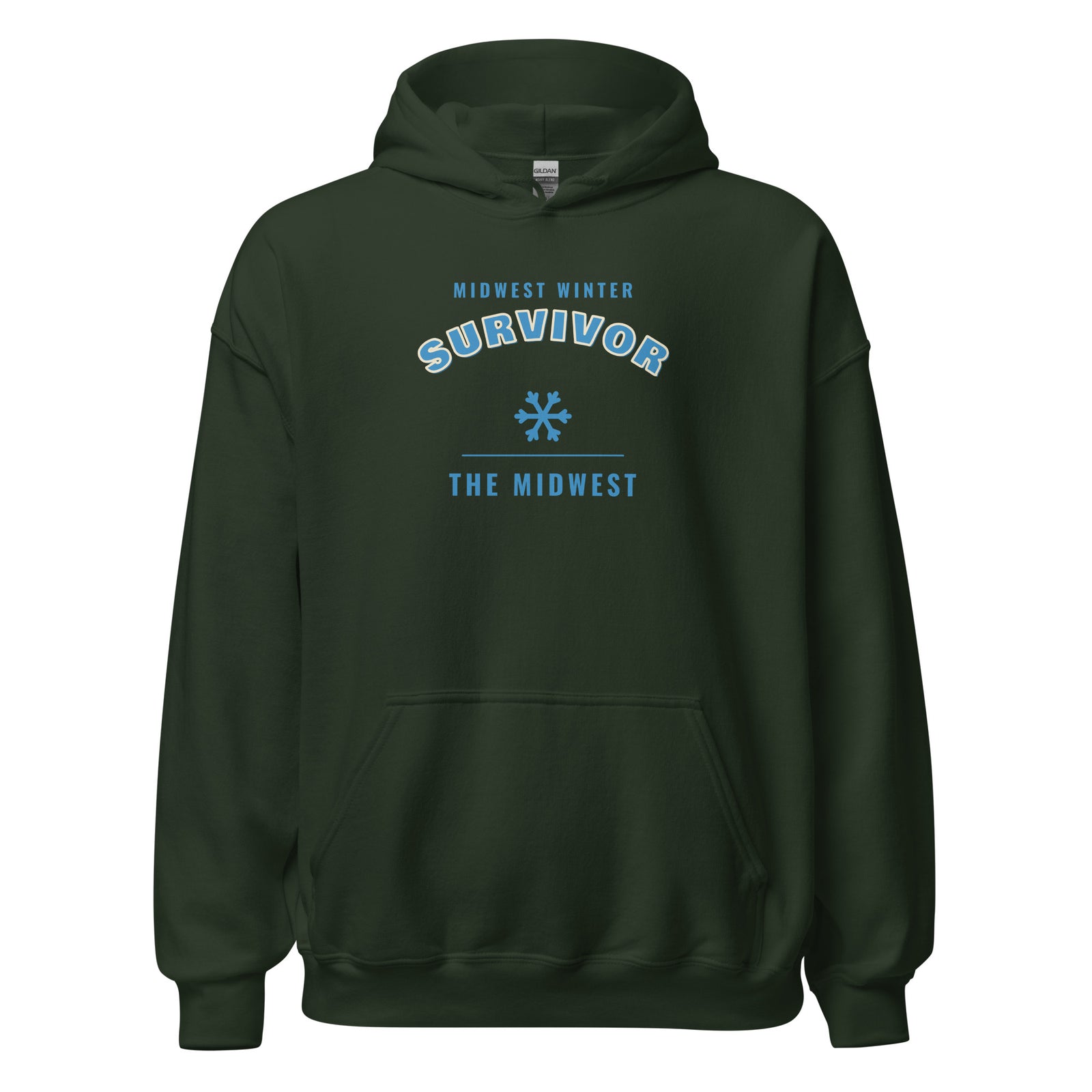 Midwest Winter Survivor – Hoodie – Forest