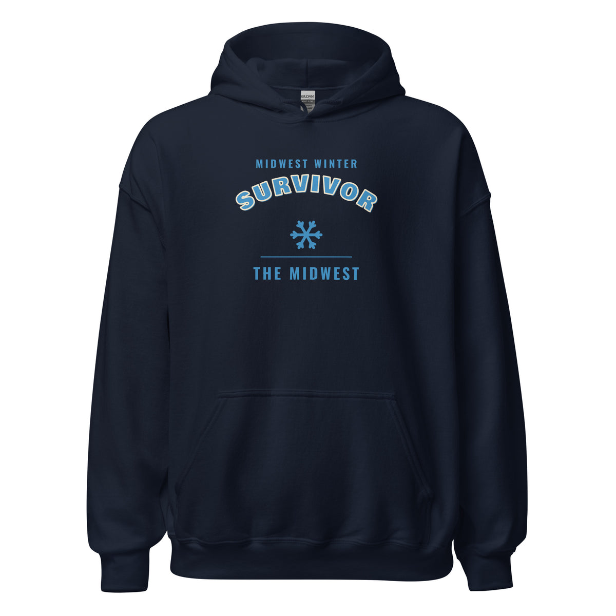 Midwest Winter Survivor – Hoodie – Navy
