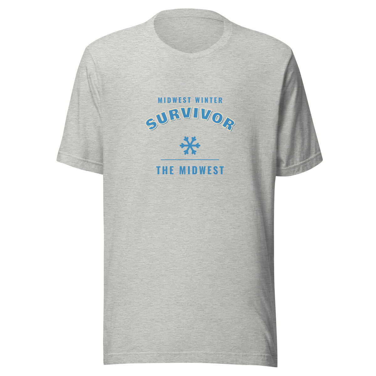 Midwest Winter Survivor – Tee – Heather Grey