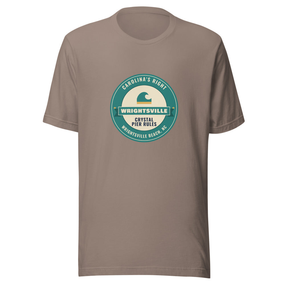 Wrightsville Beach Carolina's Right Crystal Pier Rules – Tee – Pebble