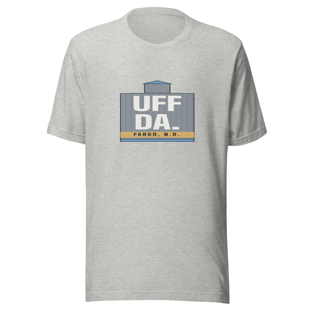 Fargo tee that says Uff Da.