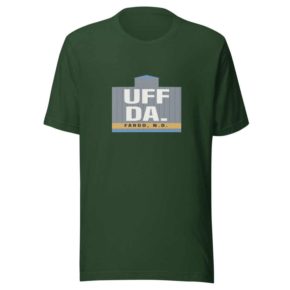 Fargo tee that says Uff Da.