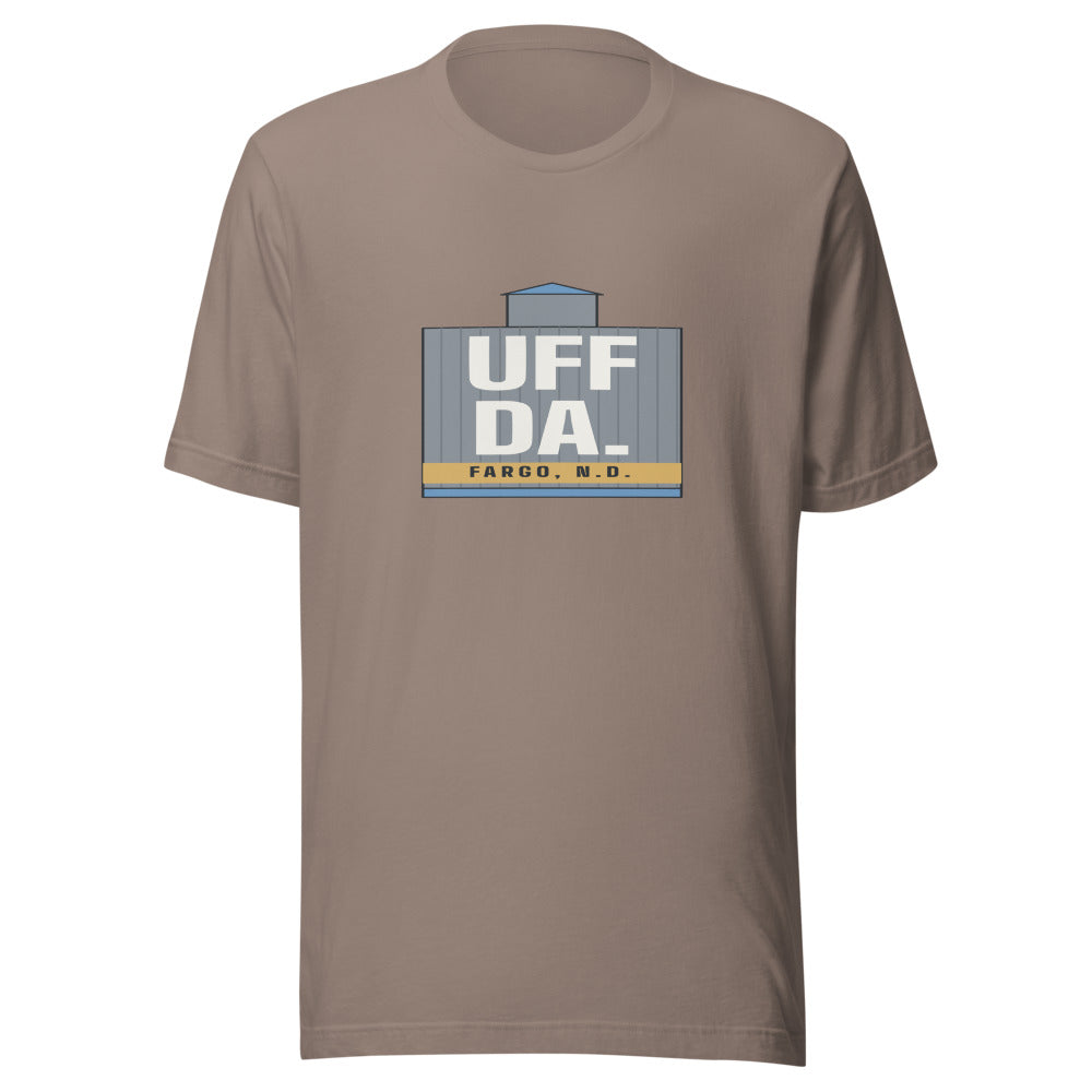 Fargo tee that says Uff Da.