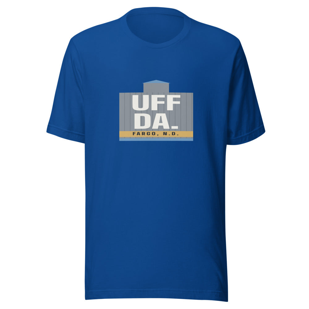 Fargo tee that says Uff Da.