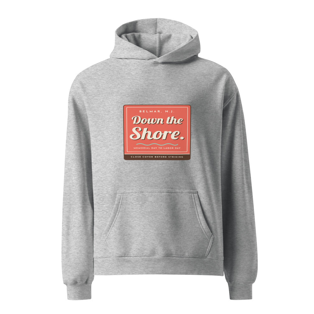 Belmar hoodie that says Down the Shore