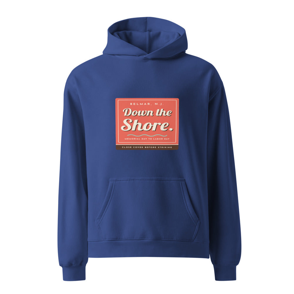 Belmar hoodie that says Down the Shore