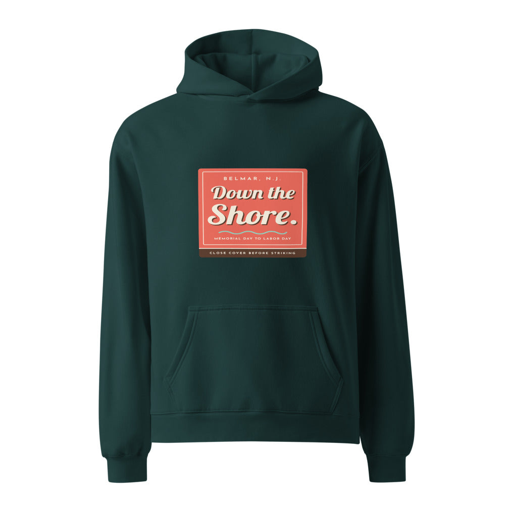 Belmar hoodie that says Down the Shore