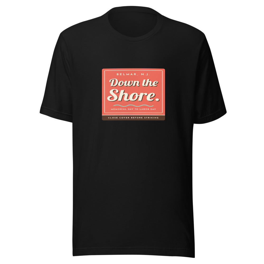 Belmar tee that says Down the Shore