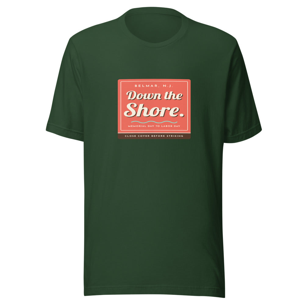 Belmar tee that says Down the Shore